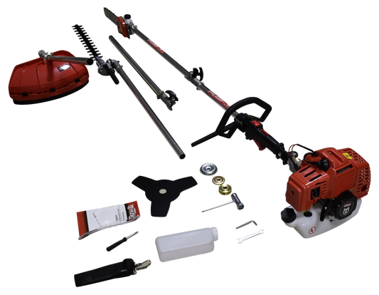 Desbrozadora Desmalezadora Motosierra Cortasetos Multifuncional Con Extension 2 Tiempos 52cc 2.5Hp Husky HKM5226E