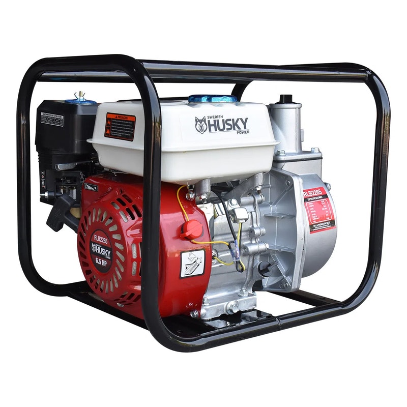 Motobomba A Gasolina 200cc 6.5 Hp Autocebante 4 Tiempos 2"x2" Husky RLB2265/RLB2265M