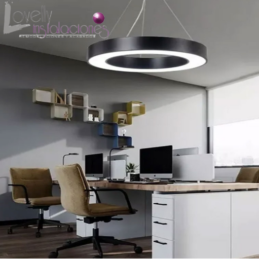 LÁMPARA REDONDA COLGANTE LED 72W MINIMALISTA