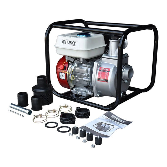 Motobomba A Gasolina 200cc 6.5 Hp Autocebante 4 Tiempos 2"x2" Husky RLB2265/RLB2265M