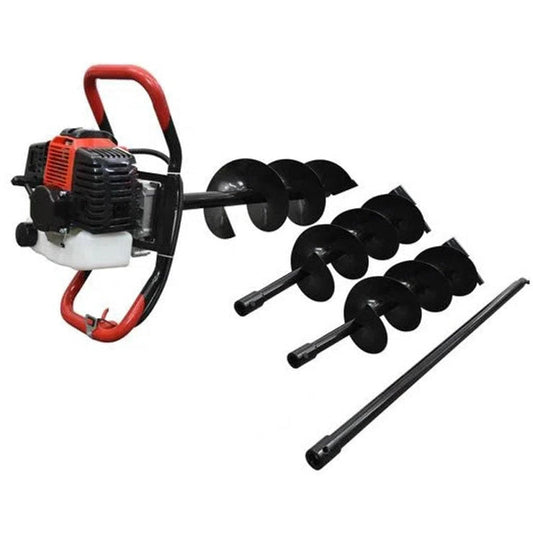 Motoperforadora Ahoyadora Con Motor A Gasolina 2 Tiempos De 52cc 2.5Hp 3 Barrenos Husky TOPO554